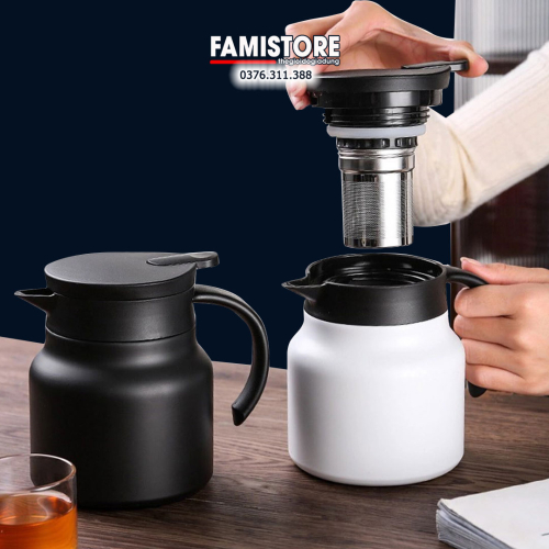 Bình Pha Trà Giữ Nhiệt Có Lưới Lọc